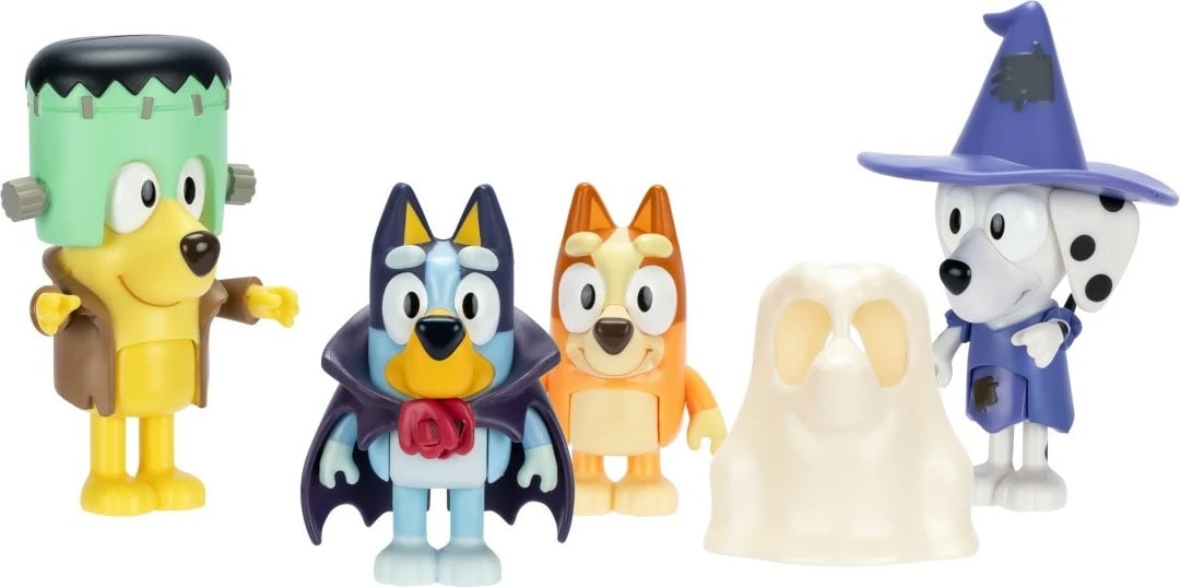 Set figurina Bluey Tm Toys BLU17655, 4 copë, Halloween