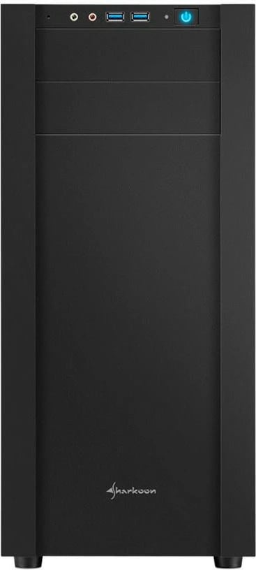 Kasë Sharkoon S25-V, Midi Tower, PC, ATX, micro ATX, Mini-ITX, Metal, 16.7 cm, e zezë