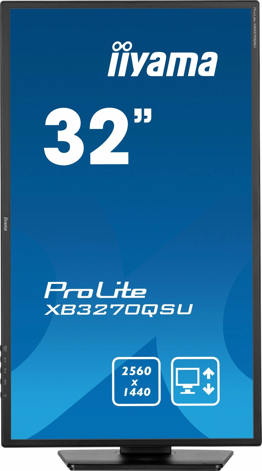 Monitor iiyama ProLite XB3270QSU-B1, 32", 2560 x 1440, Wide Quad HD, LED, e zezë