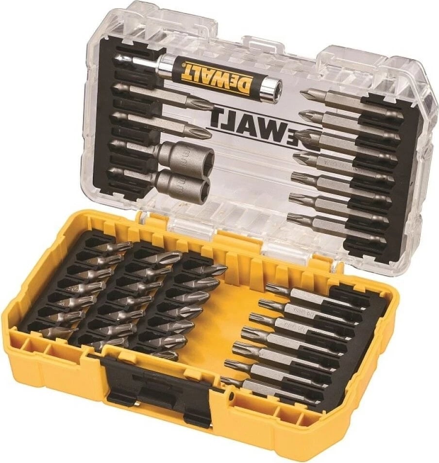 Set bitash DeWalt BD-DT70705, 40 copë, për kaçavidë, Verdhë