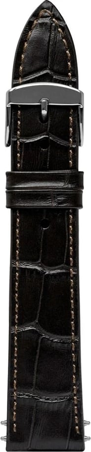 Rrip lëkure për orë Zeppelin, 20mm, kafe