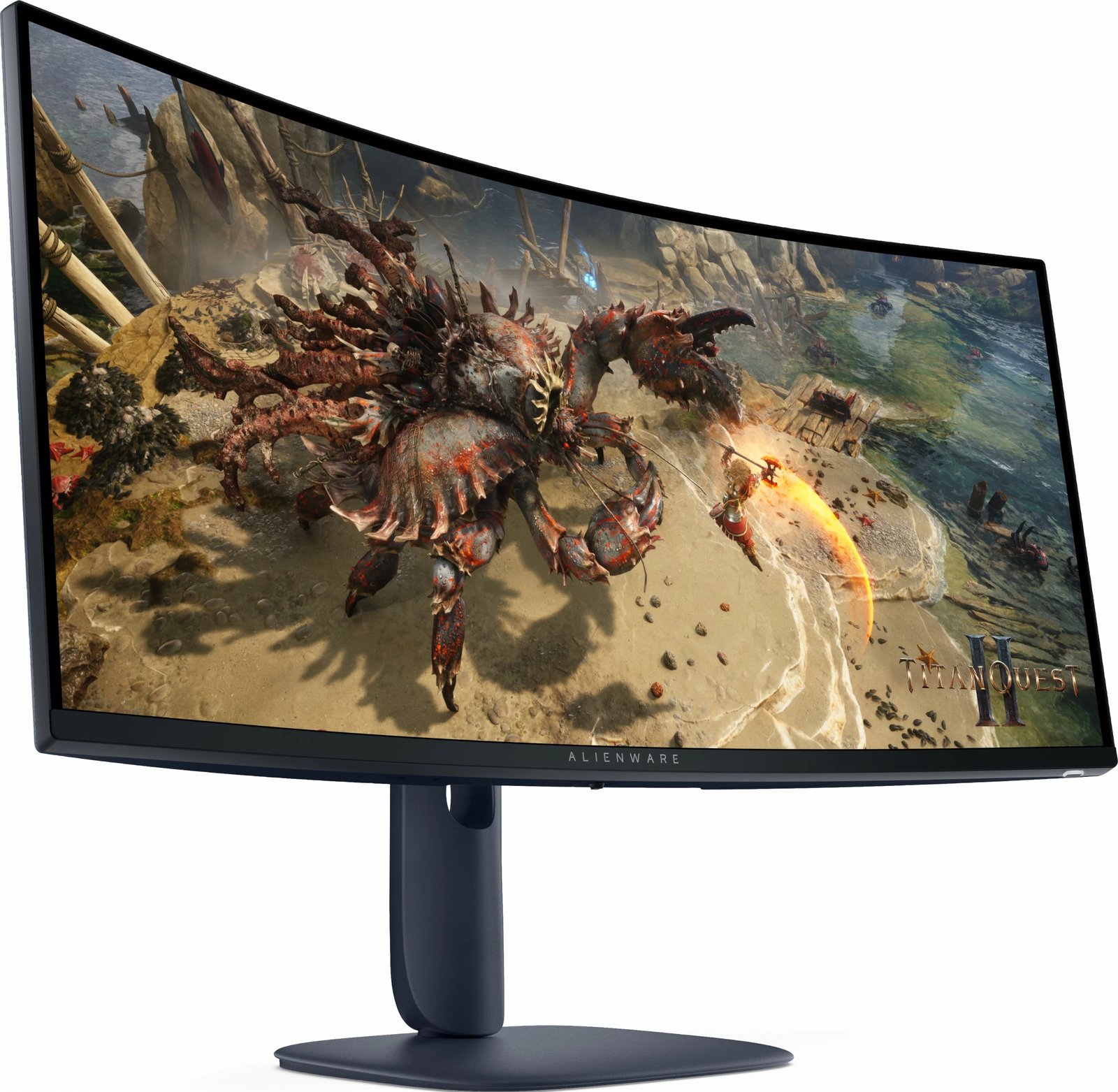 Monitor Alienware DELL AW3425DWM, 34 inç, WQHD, LCD, i zi/blu