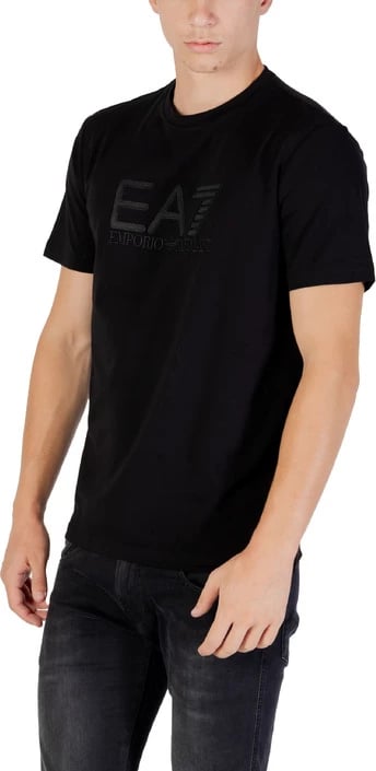 Maicë Ea7 për meshkuj, e zezë