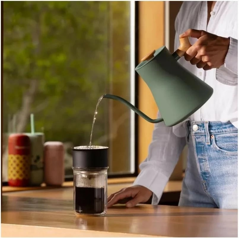 Çajnik elektrik Fellow Stagg EKG PRO, 0.9L, i gjelbër/kafe