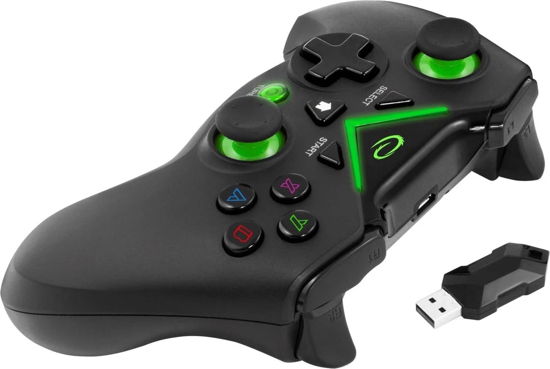 Kontroller Gaming Esperanza EGG112K për PS3, Xbox One, PC, i zi