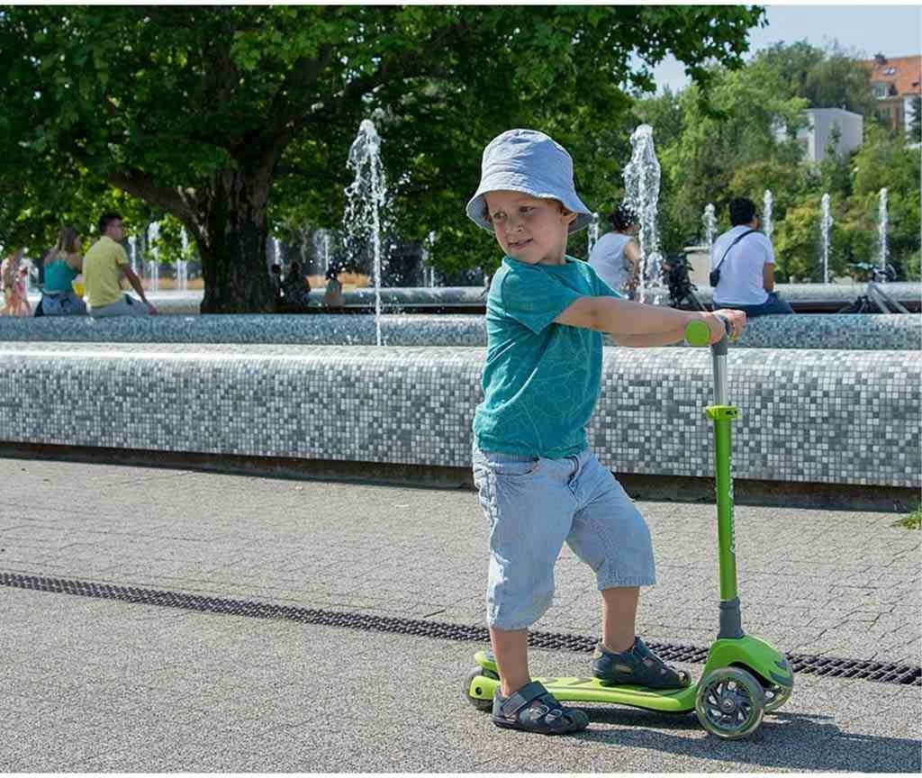 Trotinet për fëmijë, Milly Mally Boogie, 3 rrota, timon me rregullim 3-sh, rrota me drita LED, ngarkesë deri 50 kg, blu