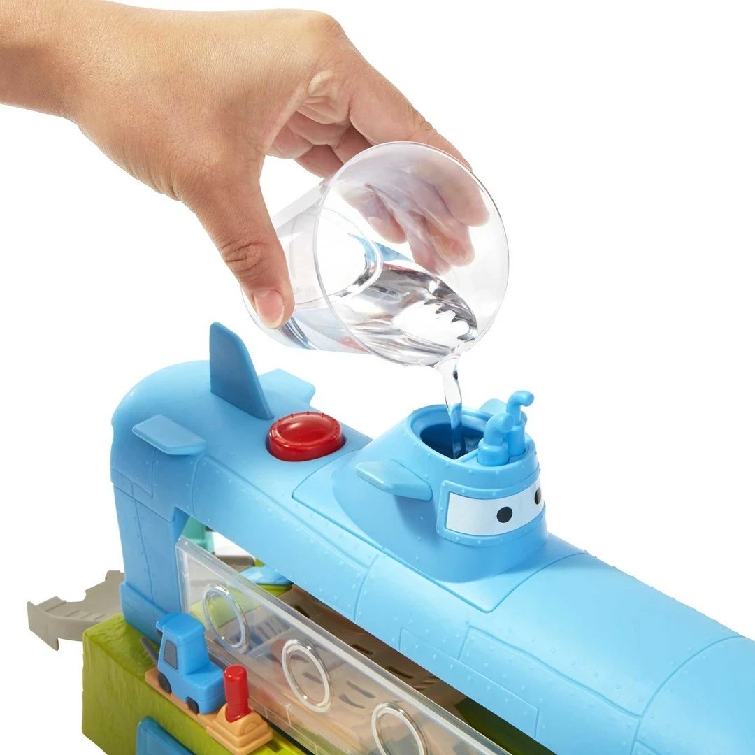Set loje Disney Pixar Cars Color Change Whale Car Wash, MATTEL, Multi