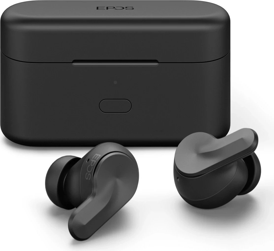 Kufje EPOS ADAPT E1TWS, True Wireless, Bluetooth 5.3, të zeza, me kuti karikimi