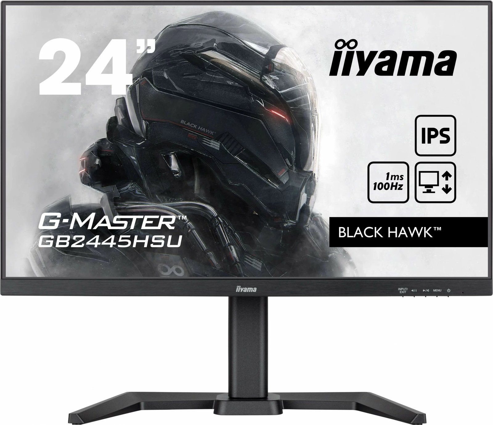 Monitor iiyama G-MASTER GB2445HSU-B2, 23.8", Full HD, LED, 1ms, i zi