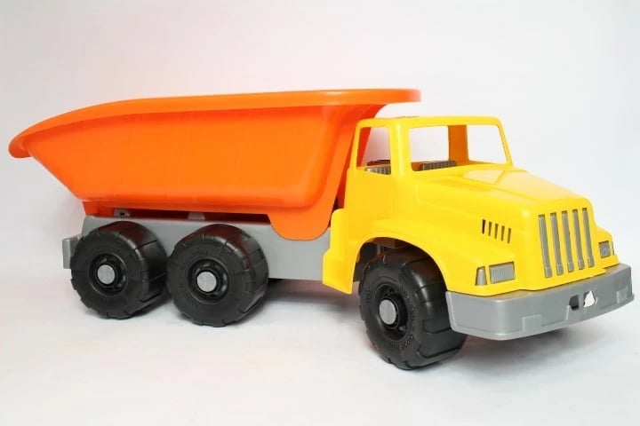 Kamion lodër Androni tipper gjigant, 75 cm, 100 kg, Portokalli