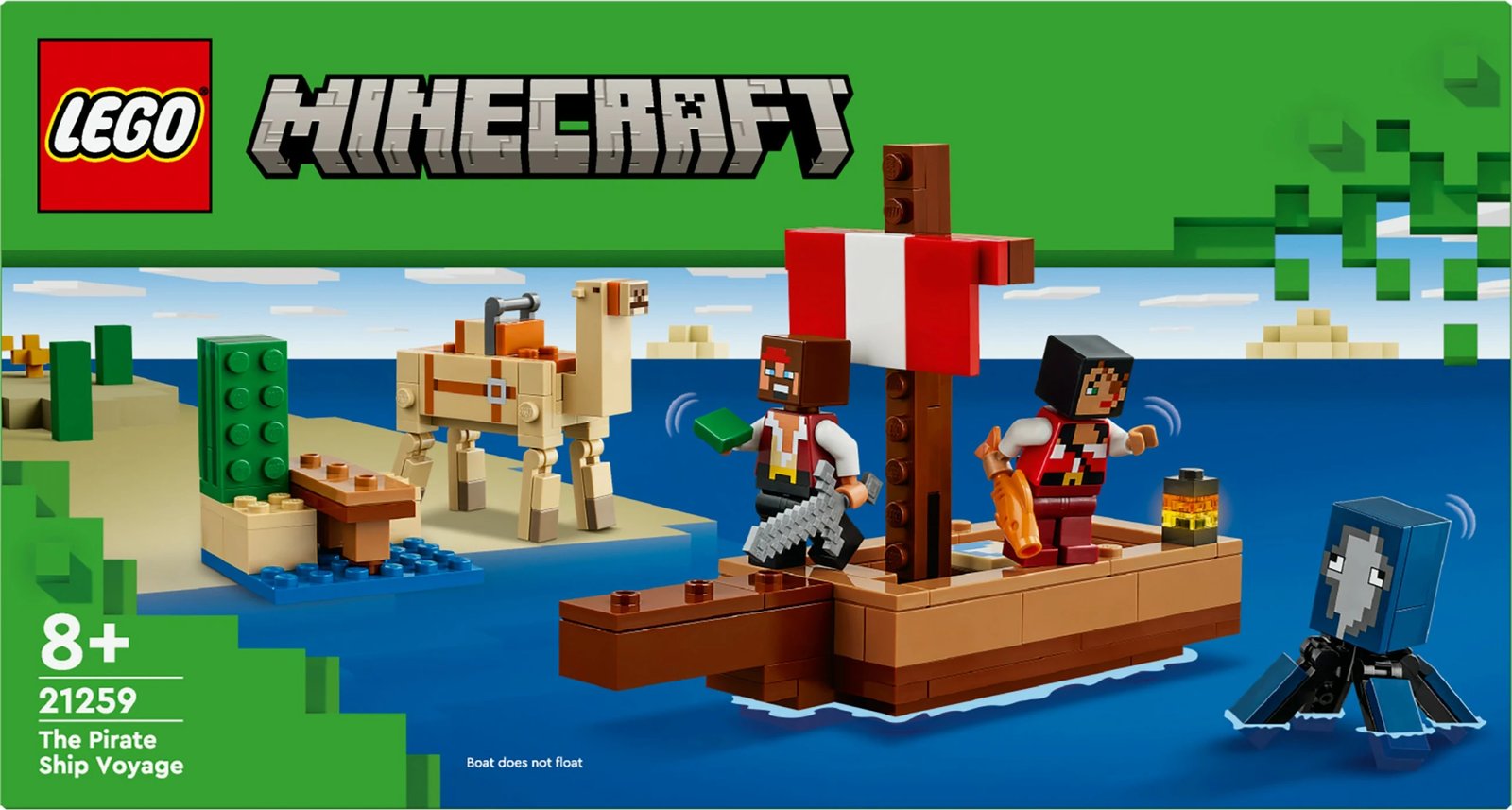 Set LEGO Minecraft 21259 Pirate Ship Voyage