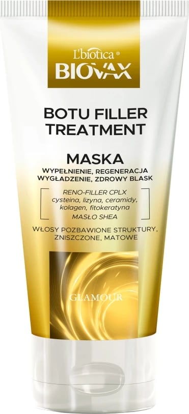 Maskë për flokë për femra BIOVAX Glamour Botu Filler Treatment, 150ml