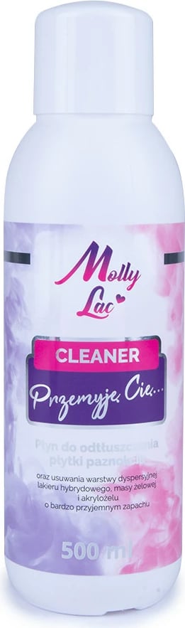 Cleaner për yndyrë të thonjve MollyLac Przemyje Cię..., për femra, 500ml