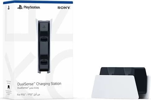 Stacion karikimi Sony PS5 DualSense, bardhë
