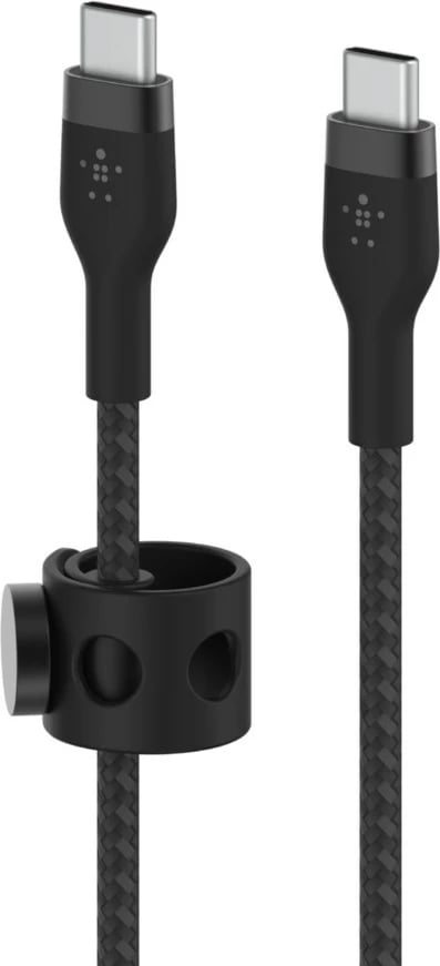 Kabllo Belkin BOOST↑CHARGE PRO Flex, USB 2.0 në USB C, 3m, e Zezë