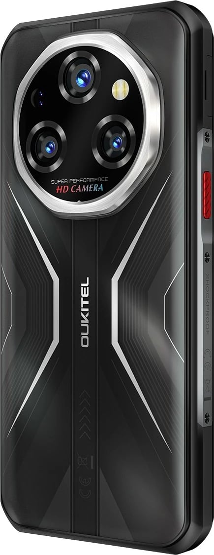 Celular OUKITEL WP55 5G 12/256GB 6.6" 120Hz Android 15 11000mAh IP68/IP69K MIL-STD-810H NFC DS e zezë