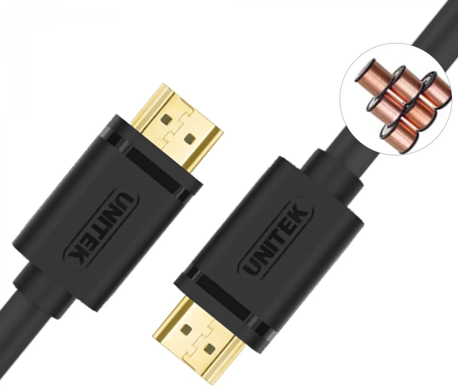 Kabllo HDMI Unitek, 3.0m, e zezë