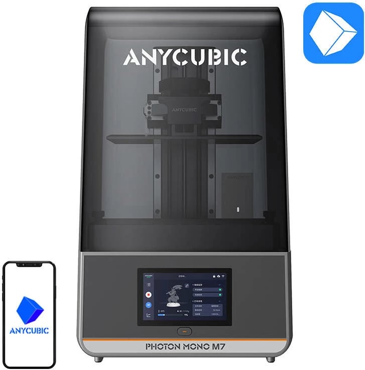 Printer 3D Anycubic Photon Mono M7, LCD, 14K, Hapësirë pune 223x126x230 mm, i zi