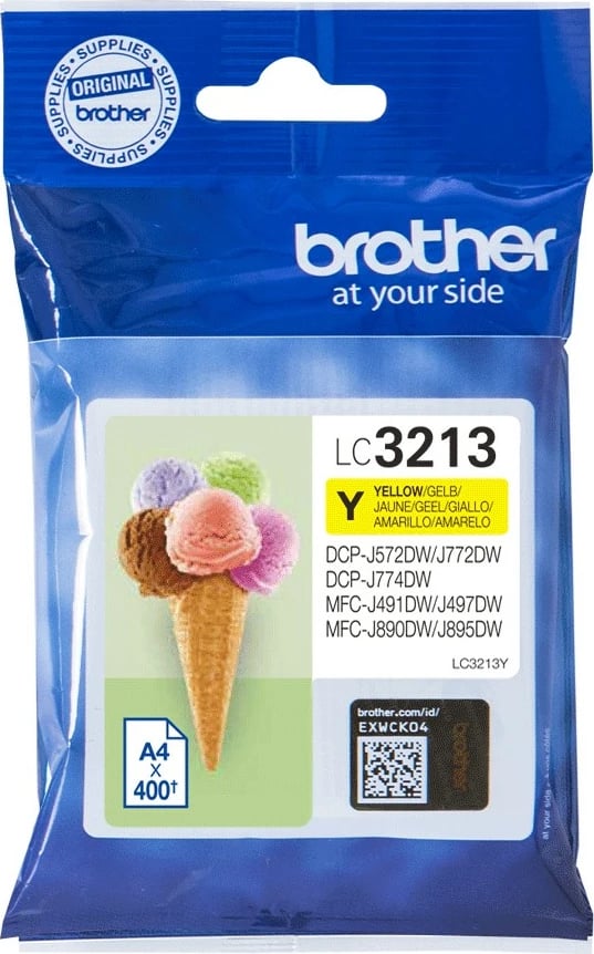 Toner Brother LC3213Y, 400 faqe, Ngjyrë Verdhë