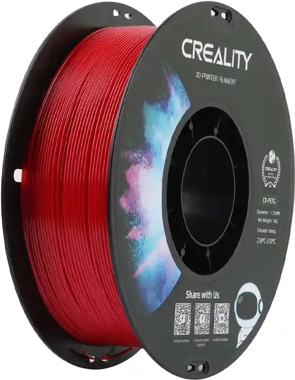 Filament PETG Creality CR-PETG, 1.75 mm, 1 kg, e kuqe