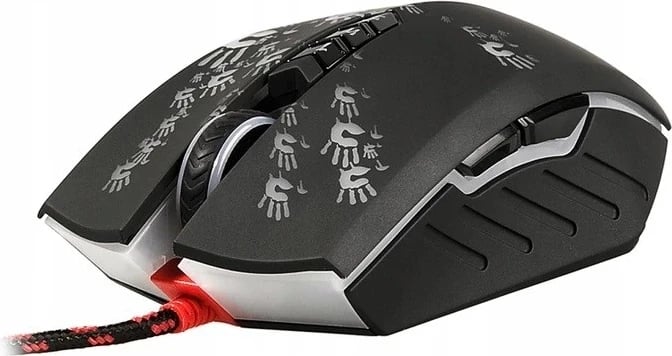 Mausi për lojëra A4Tech Bloody Blazing A60, USB Type-A, Optik, 6200 DPI, i zi