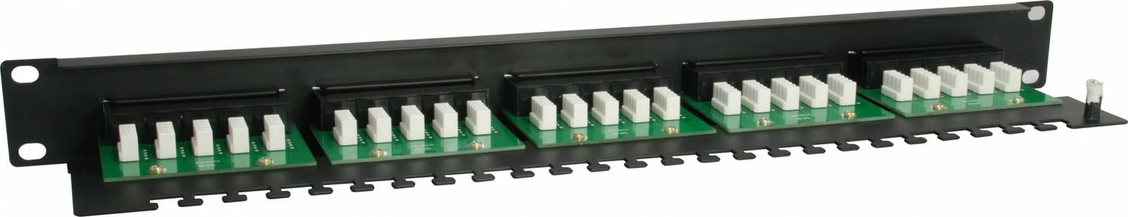Patch panel ISDN Equip 25-porta, Cat3, 1U, rack mounting, zi