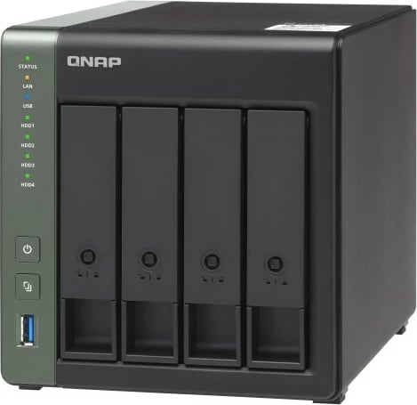 NAS QNAP TS-431X3, 4GB RAM, 4 vende, Tower, i zi