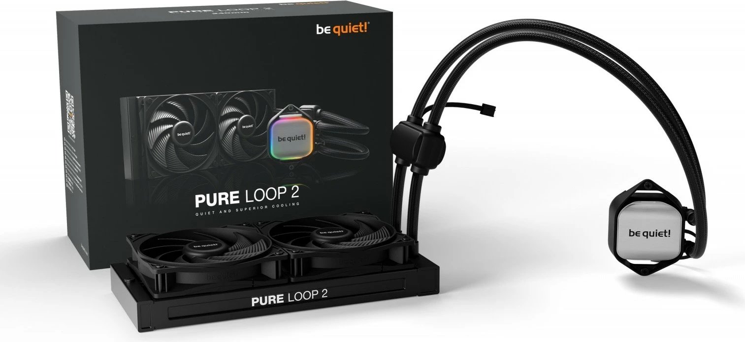 Kasë ftohëse CPU Be quiet! Pure Loop 2, 240mm, me ARGB, BW017, e zezë