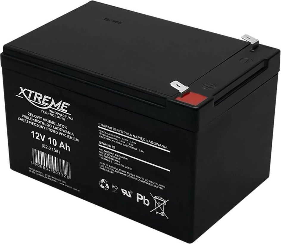 Bateri xheli BLOW XTREME 82-215#, 12V 10Ah, e zezë