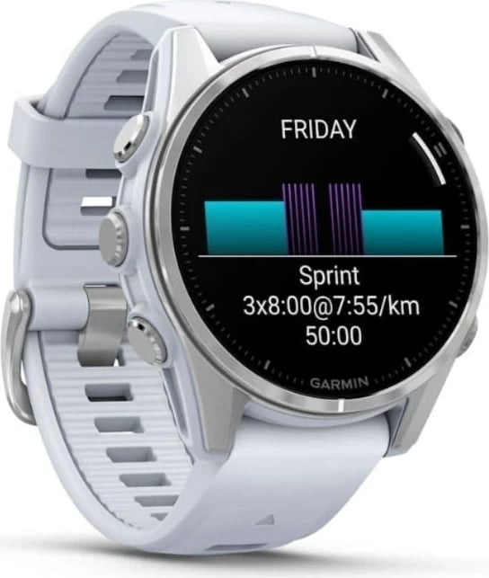 Smartwatch Garmin Fenix 8, 43 mm, AMOLED, 32 GB, GPS, Argjendtë