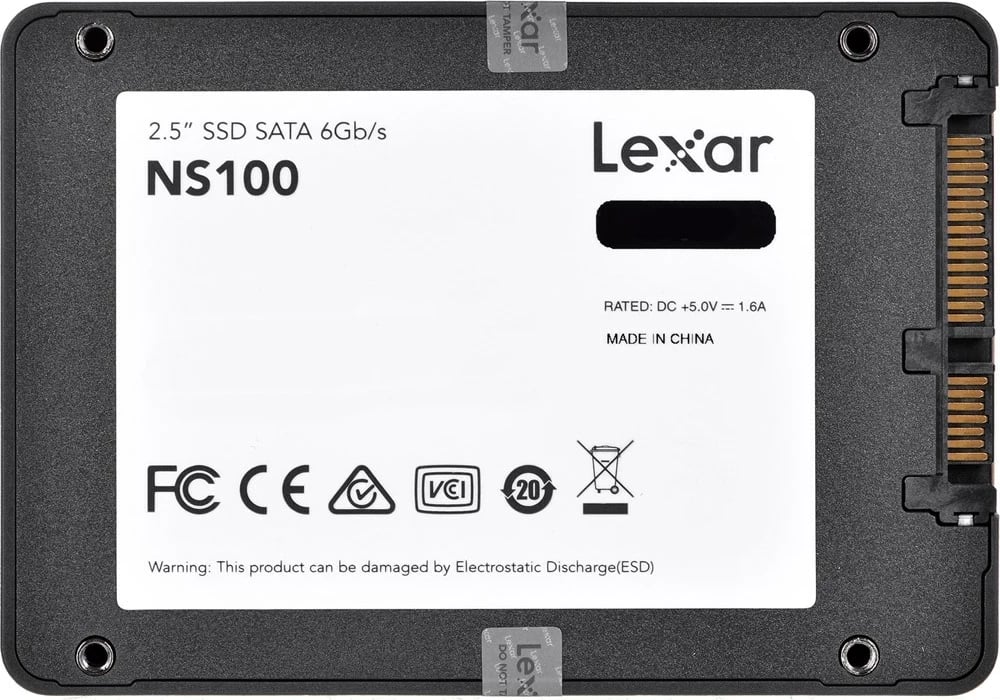 SSD Lexar NS100, 256 GB, 2.5", SATA III, Gri
