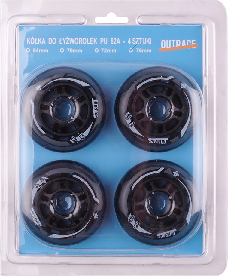 Rrota për rollera Outrace, 76 mm