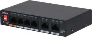 Switch DAHUA PFS3006-4GT-60-V2, 6 porta Gigabit, PoE, i zi