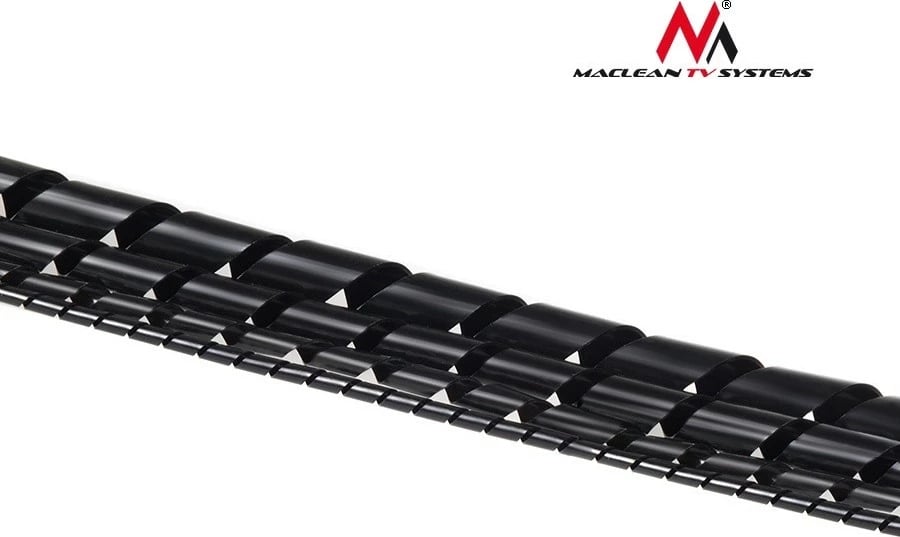 Organizues kabllosh spiralë, Maclean, MCTV-685 B, 3 m, diametër 8.7–10 mm, e zezë