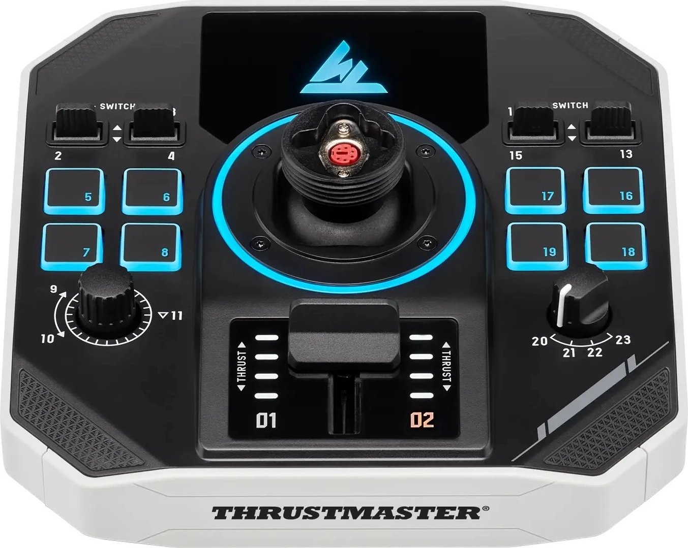Joystick Thrustmaster SoL-R 1 FlightStick për PC, me LED, USB Type-C, zi/bardhë