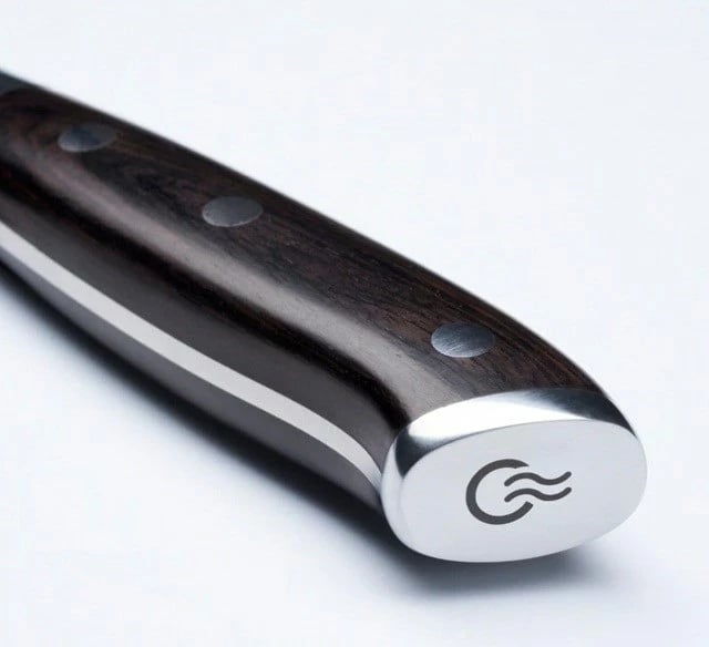 Thikë kuzhine KOHERSEN Elegance Ebony Wood, 15.2 cm, çelik Damask, dorezë dru e zezë