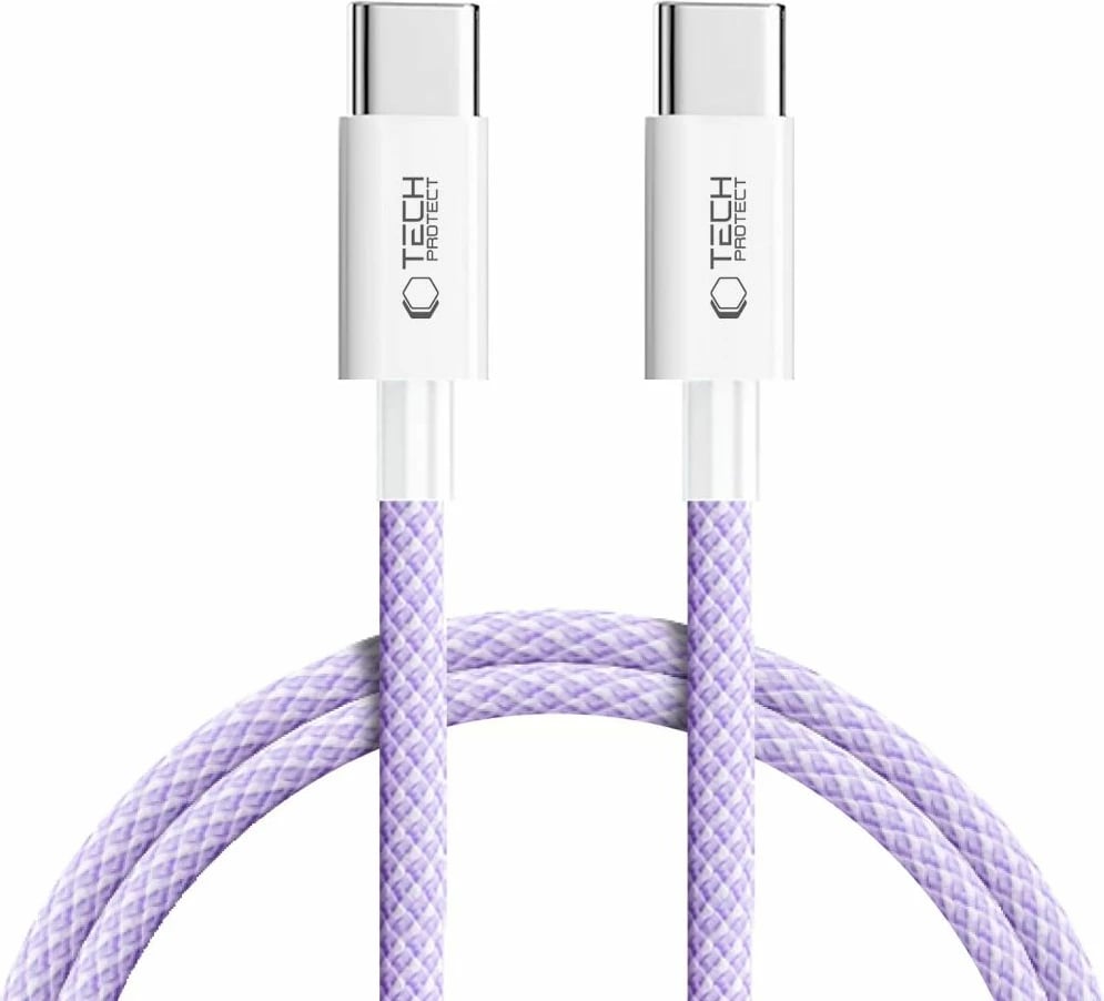 Kabllo USB-C Tech-Protect Ultraboost Lite 1m, 60W/3A, Vjollcë