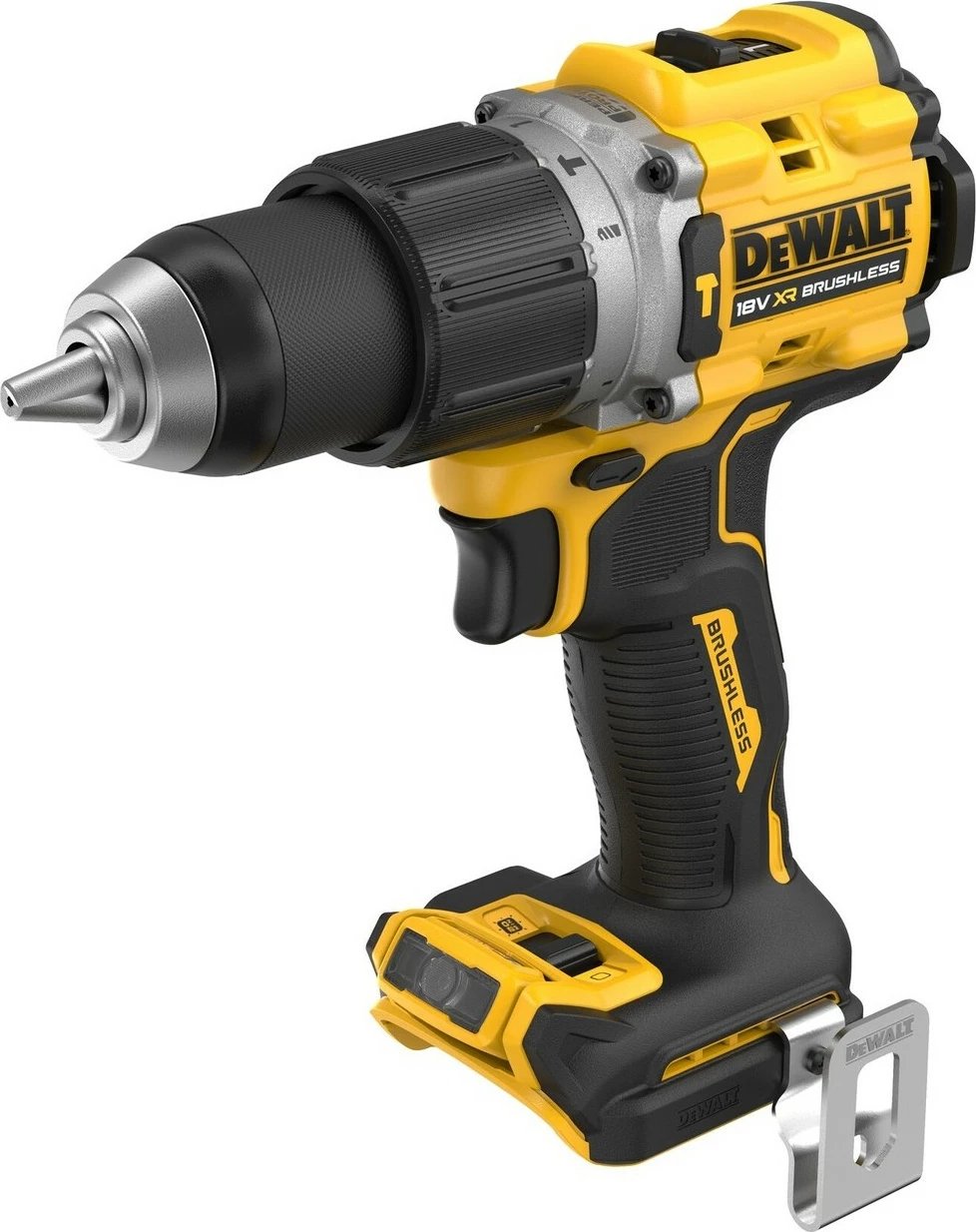 Aku-shurubdrill DeWALT 18V, brushless, 1.3cm, verdhë/zezë Aku-shurubdrill DeWALT 18V, brushless, 1.3cm, verdhë/zezë