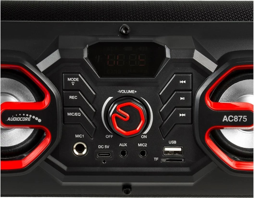 Boks portativ AUDIOCORE AC875, bluetooth 5.0, FM Radio, 2000mAh, i zi