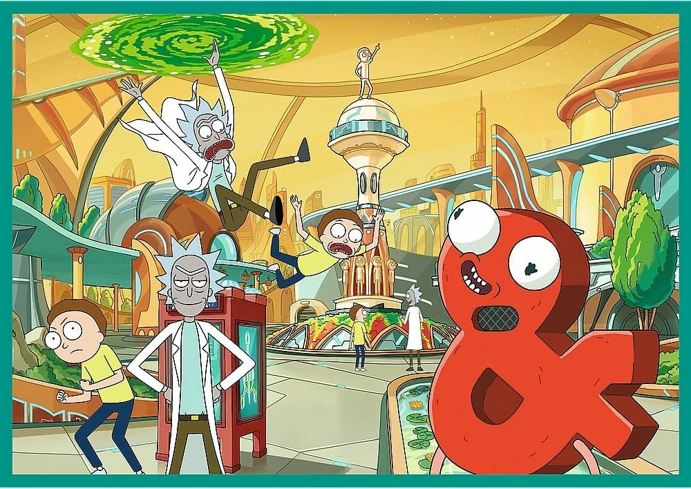Puzzle Rick and Morty Trefl 4x250 pjesë, karton, për fëmijë Puzzle Rick and Morty Trefl 4x250 pjesë, karton, për fëmijë