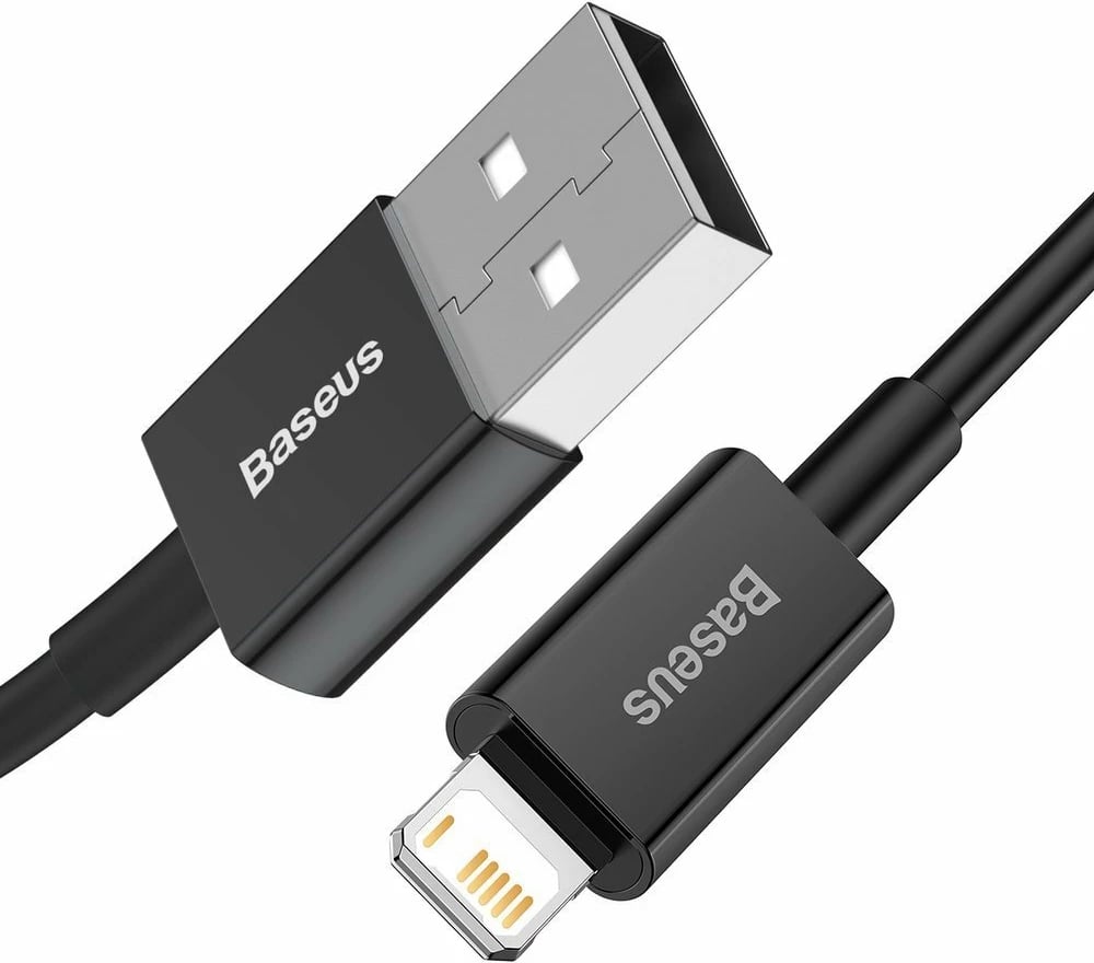 Kabllo Baseus Superior USB në Lightning CALYS-C01, 2m, 2.4A, e zezë