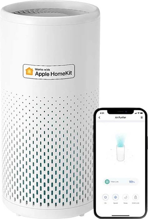 Pastrues ajri i mençur Meross MAP100HK, HomeKit, i bardhë