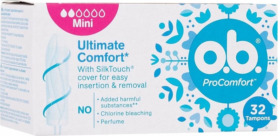 Tampon për femra o.b. ProComfort Mini, 32 copë