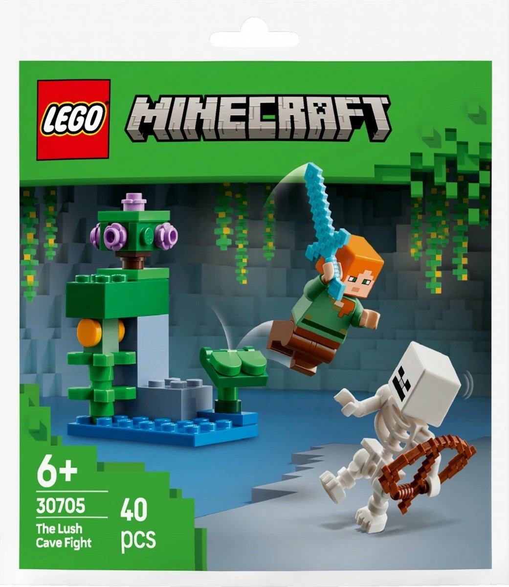 Set LEGO Minecraft 30705 Fight in the Lush Cave, 40 pjesë