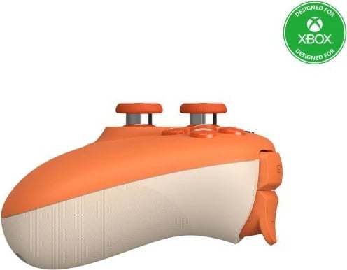 Gamepad 8BitDo Ultimate C RET00458, me kabllo, për Xbox One/Series X|S dhe PC, Portokalli