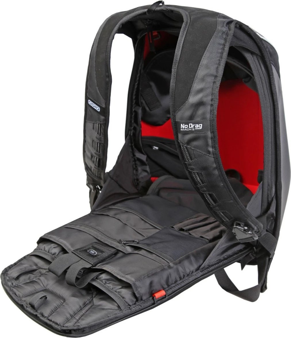 Çantë shpine motoçiklisti OGIO NO DRAG MACH 5 STEALTH, 16.8-24.2L, e zezë karbon