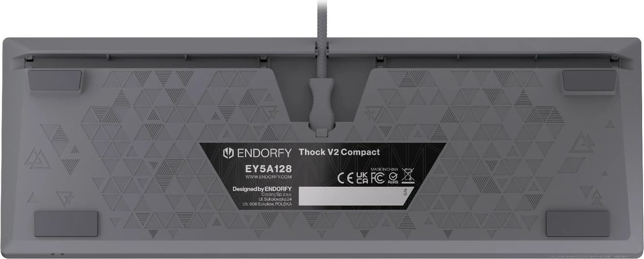 Tastierë mekanike Endorfy Thock V2 Compact, 60%, RGB, gri