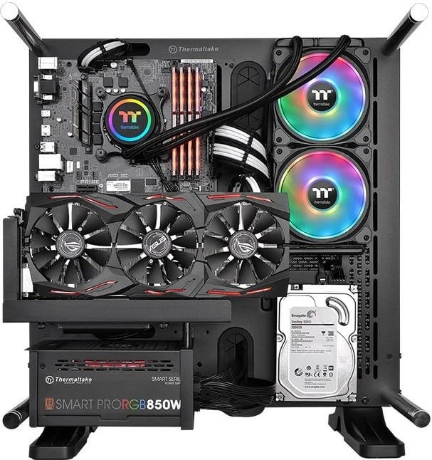 Ftohës me ujë për CPU Thermaltake Floe DX RGB 360 TT Premium Edition, 3 ventilatorë RGB