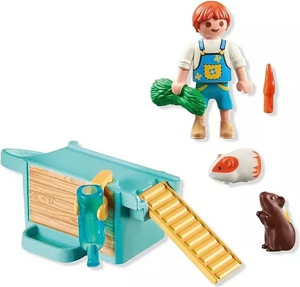 Set lodrash Playmobil My Life 71746 me figurë djaloshi dhe kavie