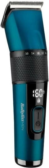 Makinë rroje flokësh, BaByliss E990E, tehe çelik japonez, bateri Li-ion 160 min, 45 gjatësitë 0.6–28 mm, blue/black